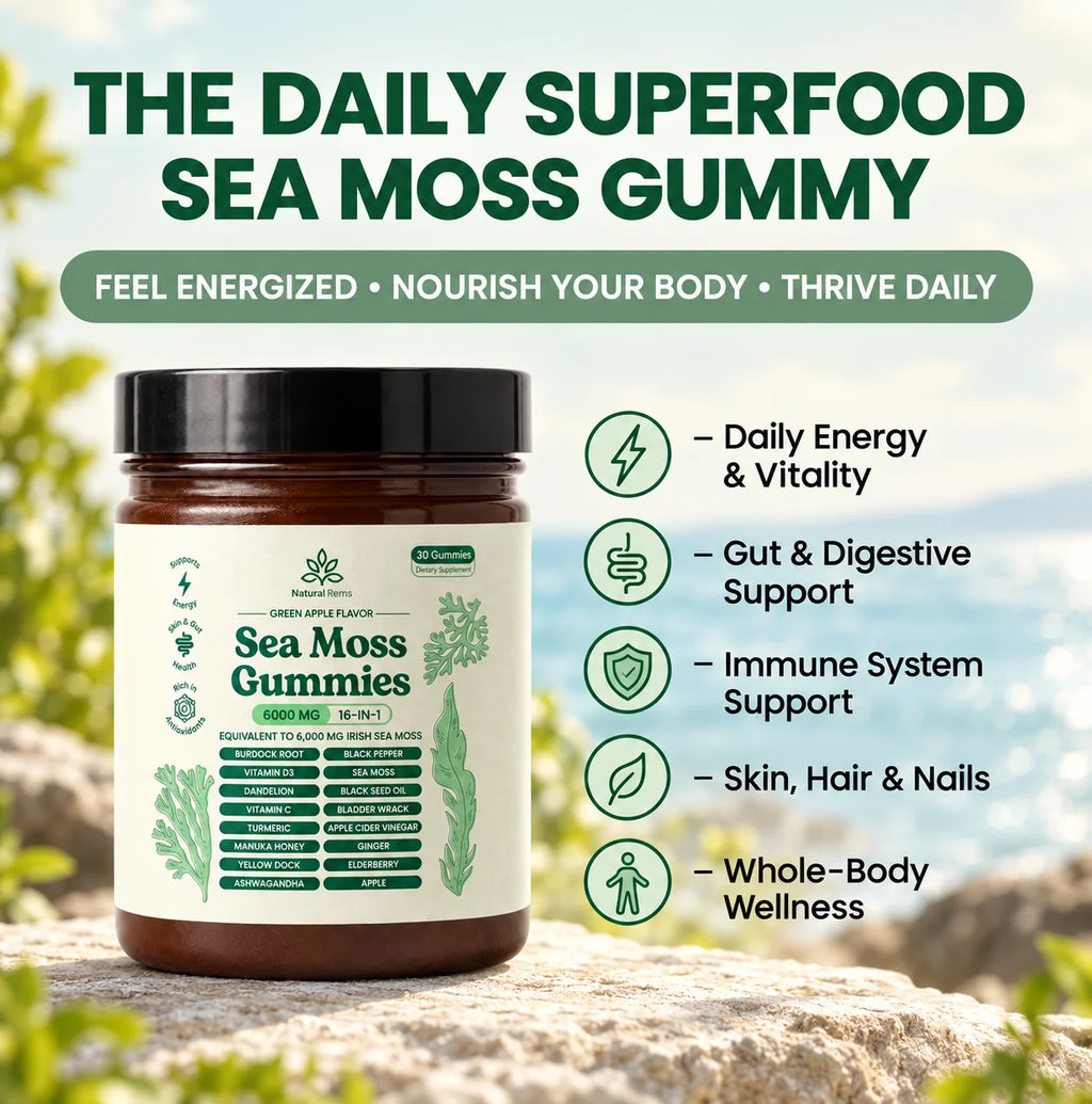 Sea Moss 16-In-1 Gummies To Clear Mucus & Restore Respiratory Health