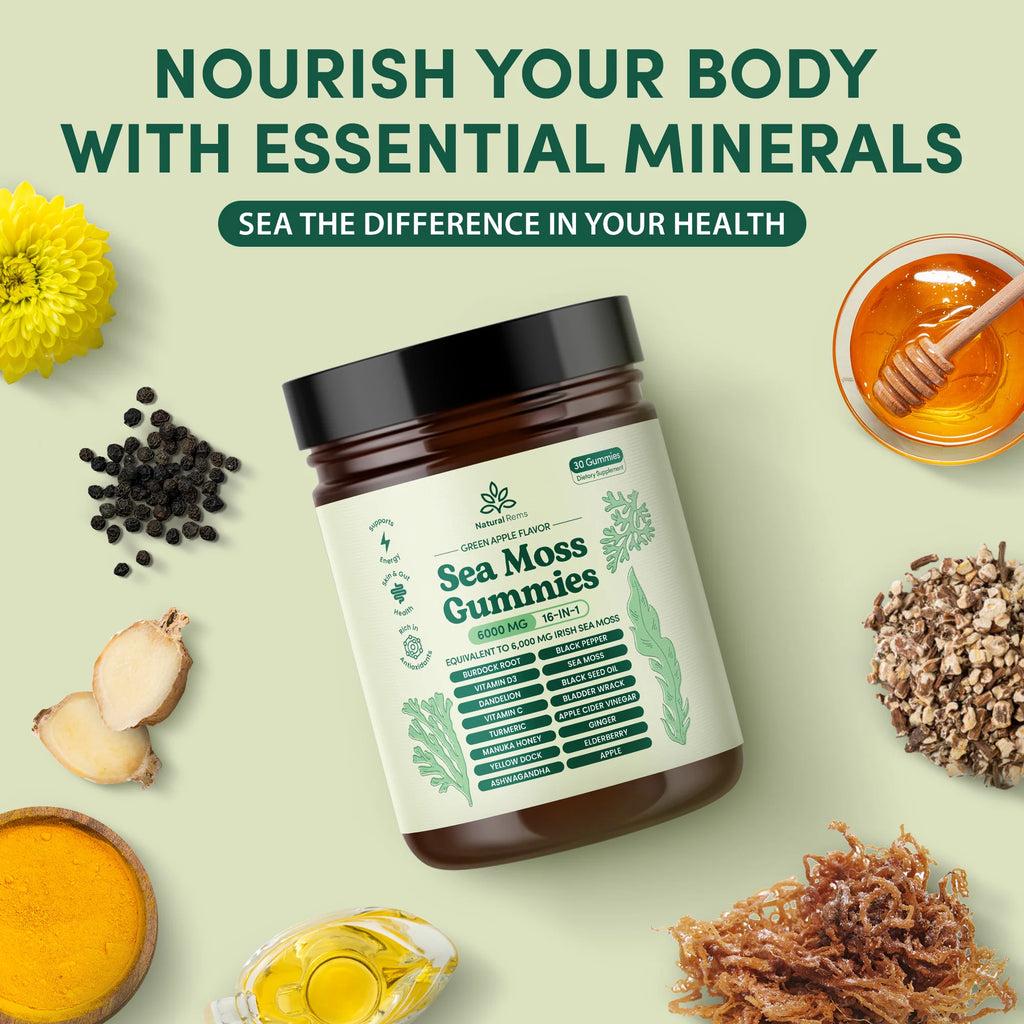 Sea Moss 16-In-1 Gummies To Clear Mucus & Restore Respiratory Health